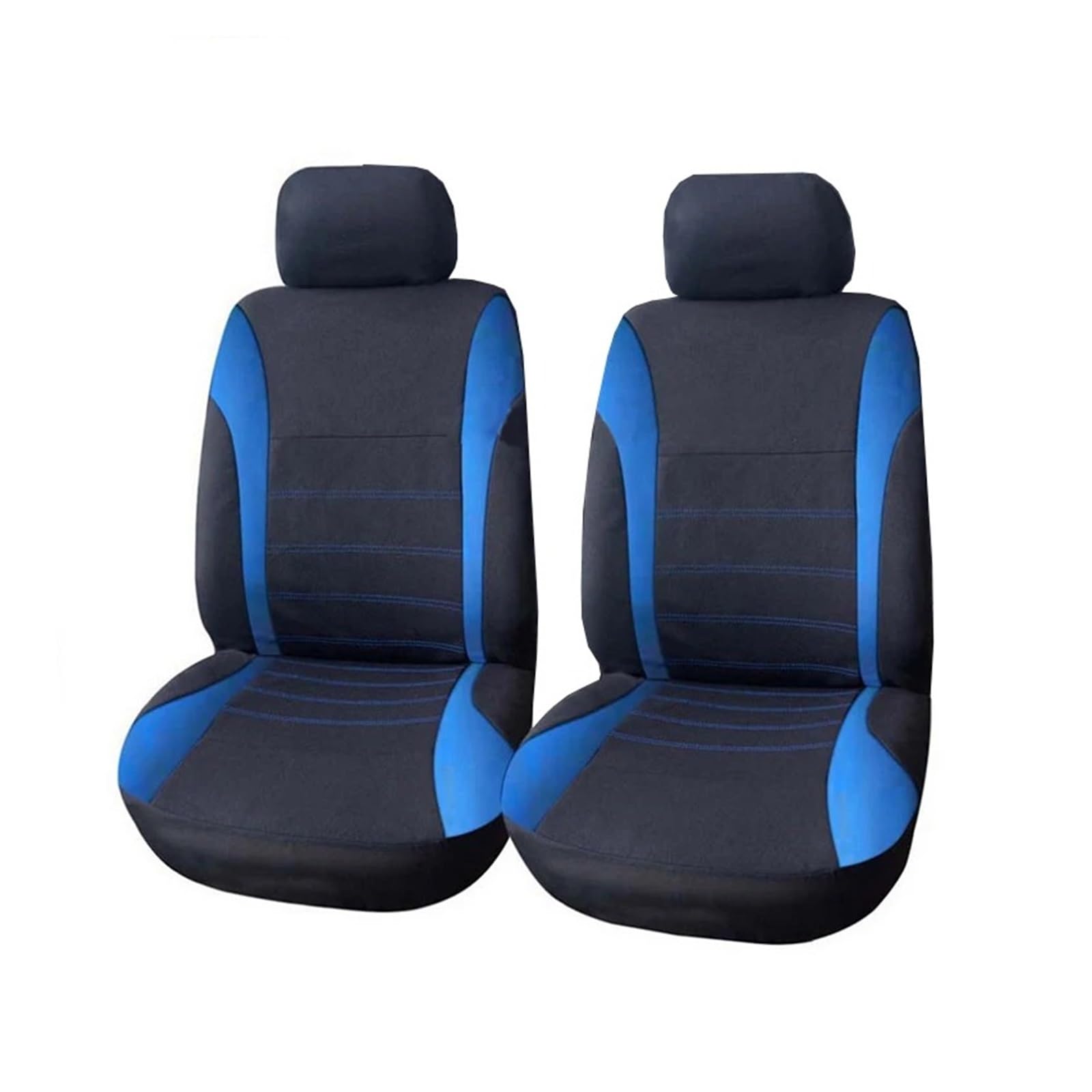 Mfibbmf Autositzüberzug Für Nissan Für Almera Universal Full Set Autositzbezüge Airbag Kompatibel Zweifarbige Design Auto Schutzbezüge Auto Schonbezüge(B-2Piece Front Blue) von Mfibbmf