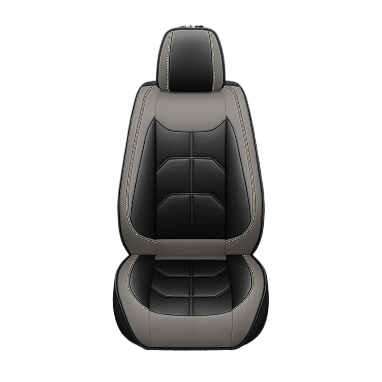 Mfibbmf Autositzüberzug Für Seat Alle Automodelle Für Leon Für Arona Für Ateca Für Tarraco Für Ibiza Für Alhambra Universeller Autositzbezug Auto Schonbezüge(Black Grey) von Mfibbmf