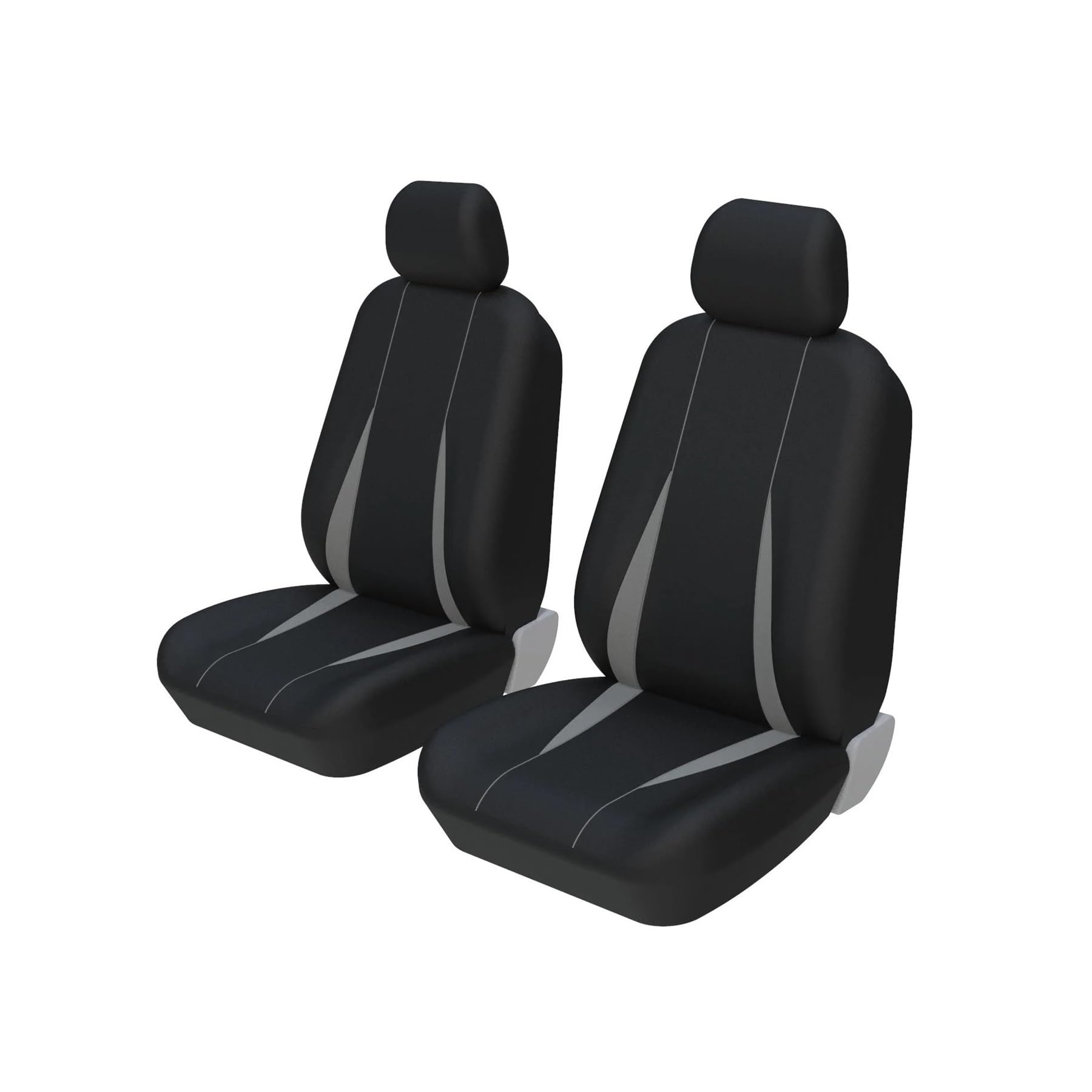 Mfibbmf Autositzüberzug Für Skoda Für Octavia Autositzbezüge Komplettset Universal Auto Schonbezüge(Front Pair Gray) von Mfibbmf