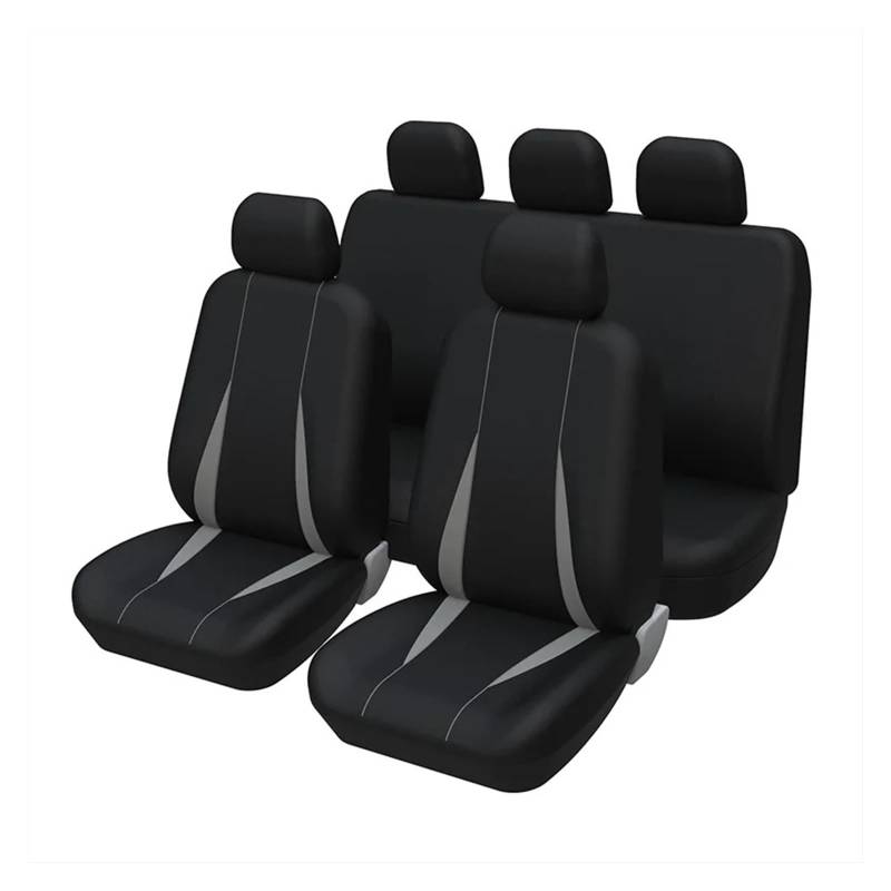 Mfibbmf Autositzüberzug Für Skoda Für Octavia Autositzbezüge Komplettset Universal Auto Schonbezüge(Full Set Gray) von Mfibbmf