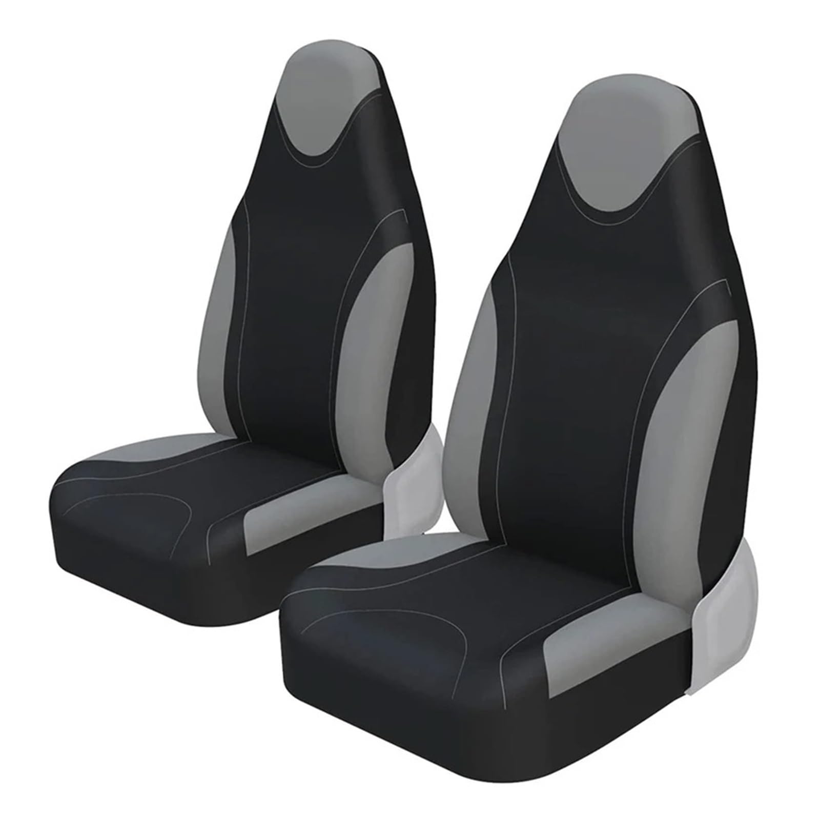 Mfibbmf Autositzüberzug Für Toyota Für Aygo Front Eimer Stil Auto Sitzbezüge Universal Für Autos LKW SUV Sitz Schutz Auto Schonbezüge(2Piece Gray) von Mfibbmf