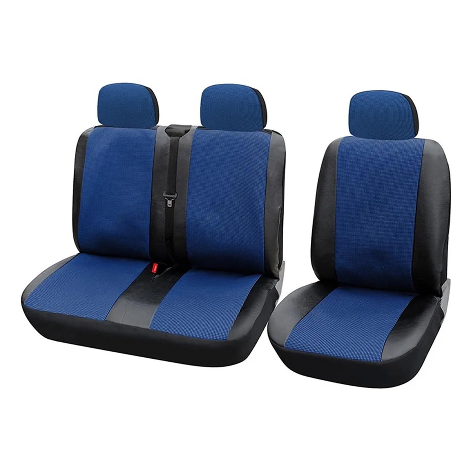 Mfibbmf Autositzüberzug Für Toyota Für Hiace 2 + 1 Van LKW LKW wasserdichte Auto Sitzbezüge Leder Protektoren Auto Schonbezüge(Blue) von Mfibbmf