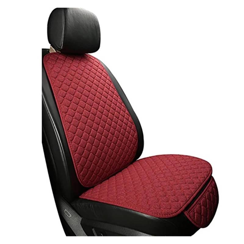 Mfibbmf Autositzüberzug Universal Flachs Auto Sitzkissen Autos Zubehör Auto Schonbezüge(Single red) von Mfibbmf