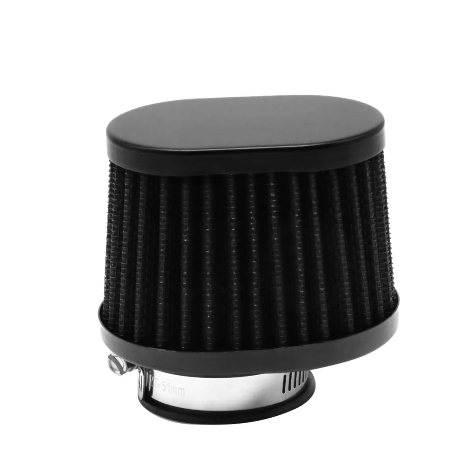 Motorrad Luftfilter 50mm 55mm 60mm Motorrad Eisenbeschichtung Luftfilter Ansaugfilter Ersatzfilter Waschbarer Wiederverwendbarer Luftfilter Mit Hohem Durchfluss Luftfilter Motorrad(45mm) von Mfibbmf