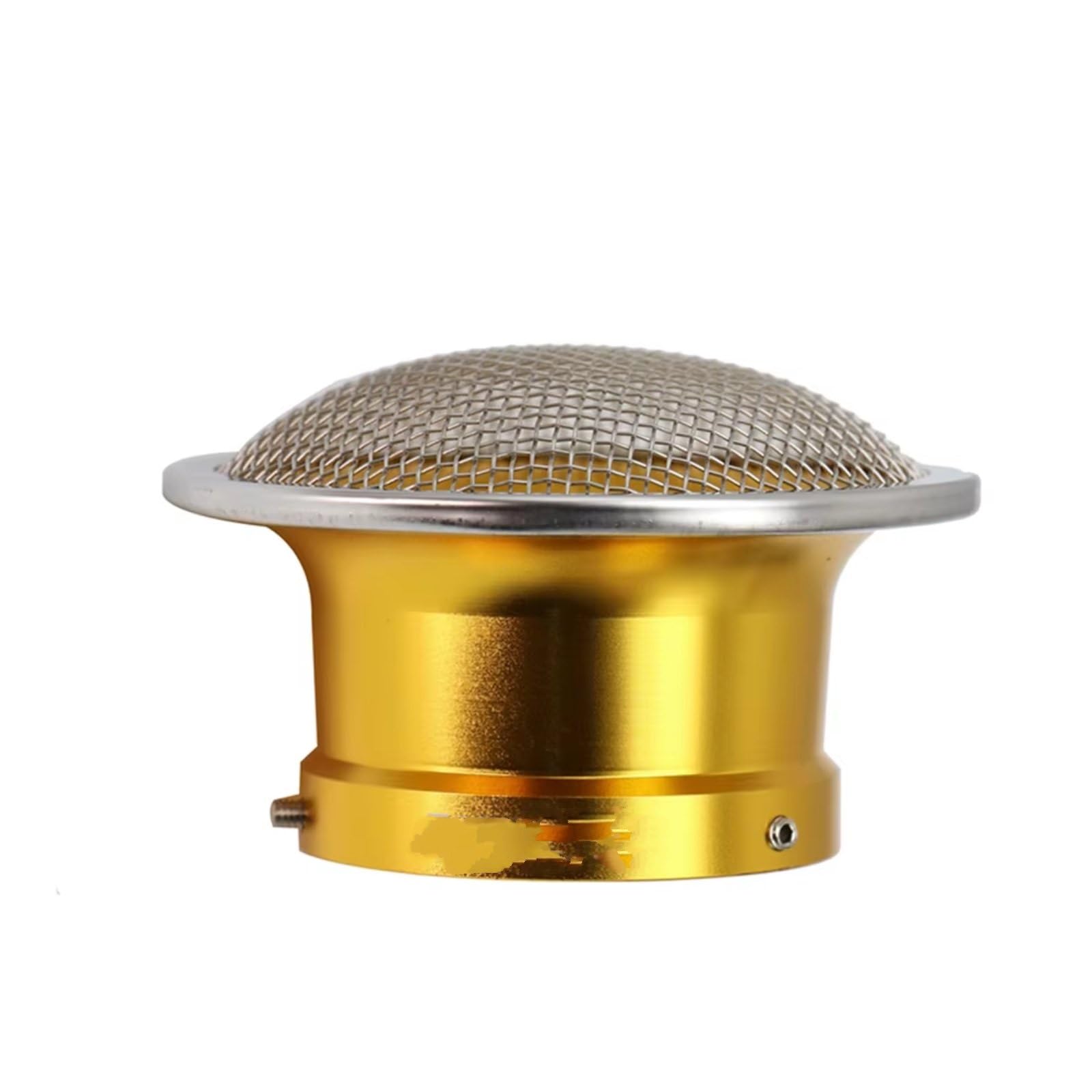 Motorrad Luftfilter Für PWK 32mm 34mm Carb Universal 55mm Motorrad Vergaser Luftfilter Tasse Horn Tasse Mit Mesh Net Luftfilter Motorrad(Gold A) von Mfibbmf