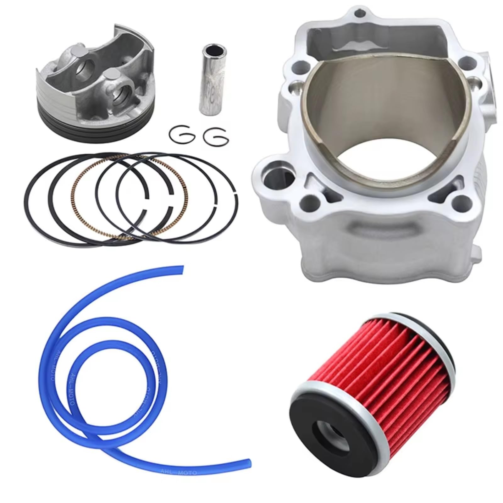 Motorrad Luftfilter Für WR250F YZ250F 2001-2013 Motorrad Bohrung Größe 77mm Luft Zylinder Block & Kolben Kit Öl Rohr Öl Filter Kit Luftfilter Motorrad von Mfibbmf