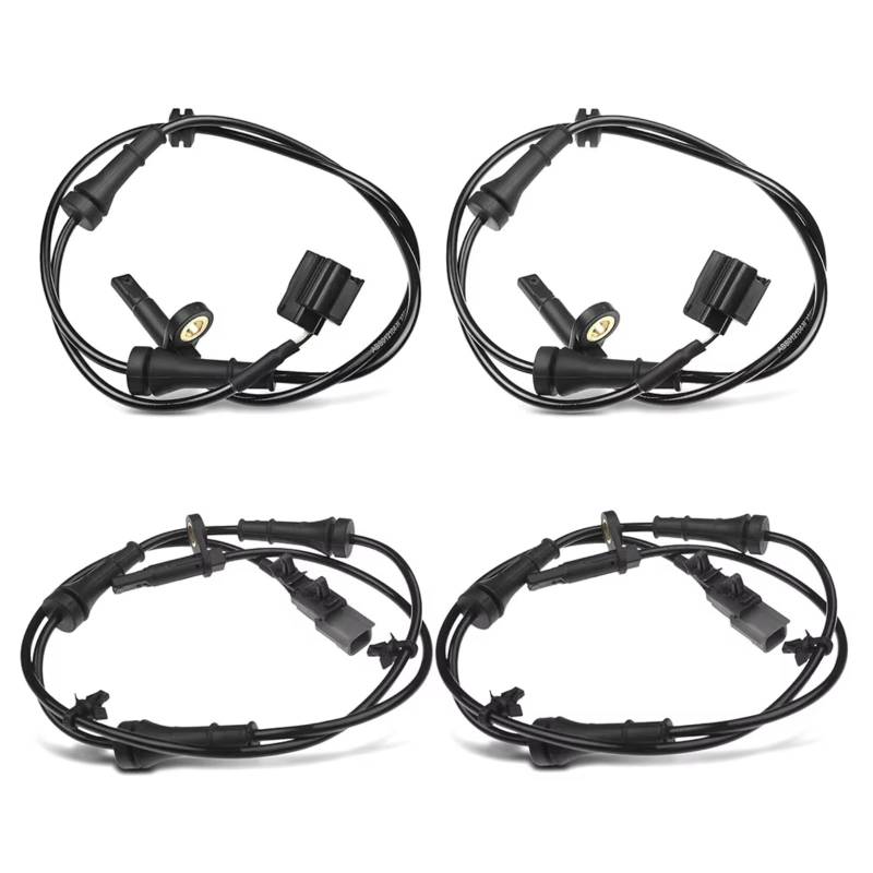 Sensor Raddrehzahl Für Nissan Für Quest 2011 2012 3,5 L 7900-1AD0A, 47900-1AD0B 2Pins Vorne Und Hinten ABS Rad Geschwindigkeit Sensor 4Pcs ABS Sensor Raddrehzahl von Mfibbmf