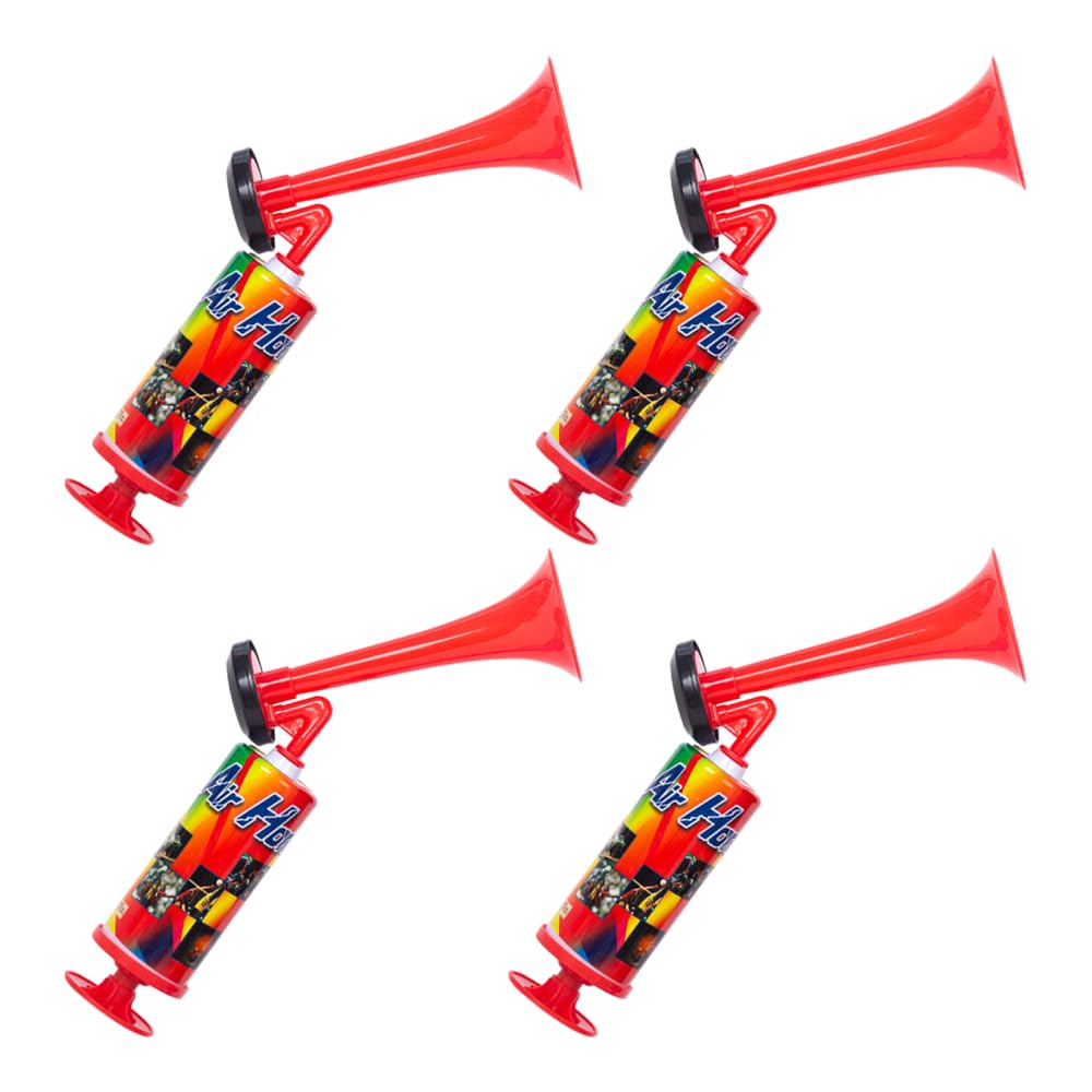 4PCS Hand Lufthupe, Laute Sport Sicherheitshupe, Tragbare Luftpumpenhupe, Air Horn Druckluftfanfare für Sportveranstaltungen, Abschlussfeiern von MiOYOOW