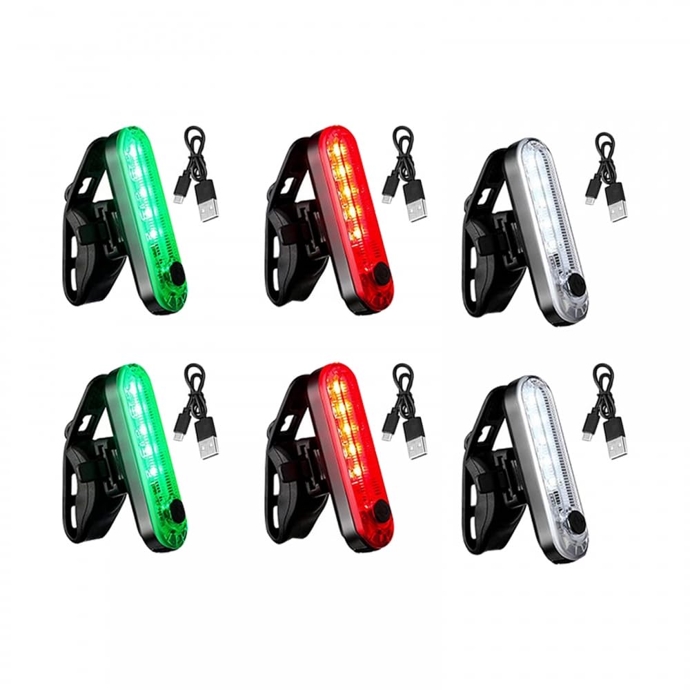 MiOYOOW 6 Stück Kajak Navigationslichter,LED Boots Buglichter USB Lade Yacht Marine Licht mit 4 Beleuchtungsmodi für Marine Boot Kajak Schiffe von MiOYOOW