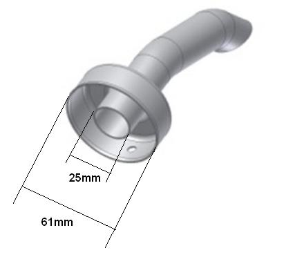 DB Killer Eater MIVV / Storm GP / OVAL modifiziert/leise Auslass: 25mm noise reduction von MiVV