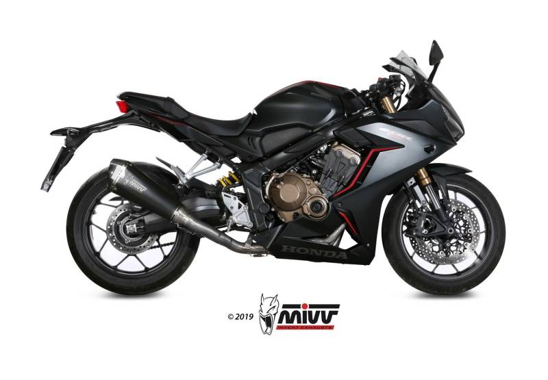 Sport Auspuff Komplettanlage MIVV Delta Race BLACK Honda CB 650 R / CBR 650 R Bj.2019-2023 EURO5 von MiVV