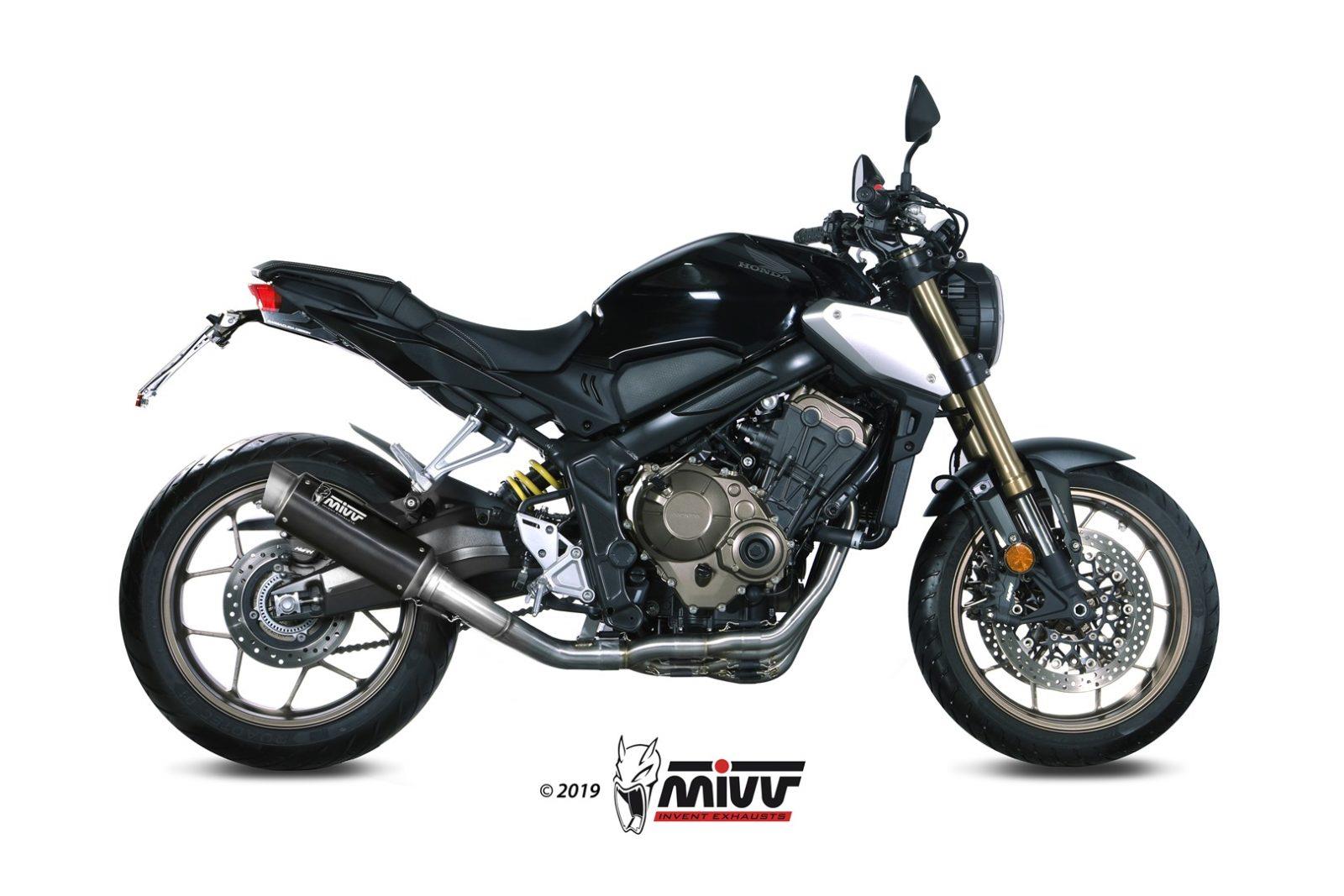 Sport Auspuff Komplettanlage MIVV GP PRO BLACK Honda CB 650 R / CBR 650 R Bj.2019-2023 EURO4/EURO5 von MiVV