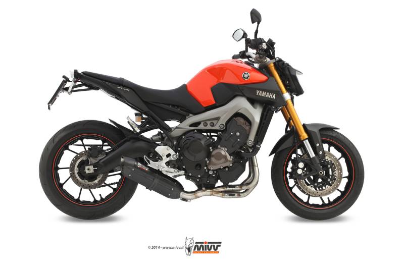 Sport Auspuff MIVV Suono Black Komplettanlage Yamaha MT-09 Bj. 2013-2020 RN29/RN43 EURO-3/EURO-4 ABE von MiVV