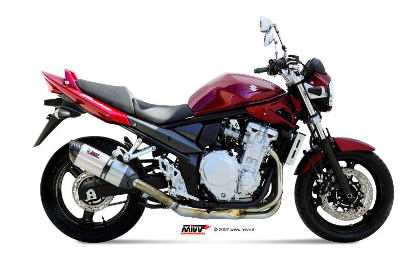 Sport Auspuff MIVV Suono Edelst. Suzuki GSF650 Bandit/GSX 650F Bj.2007-2015 Typ:CJ1/CJ2/CZ1/CZ2 +ABE von MiVV