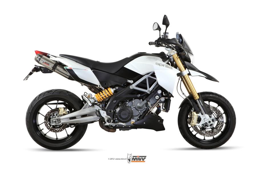 Sport Auspuff MIVV Suono Edelstahl Aprilia Dorsoduro 1200 Bj.2012-2016 Typ:TVA00 eintragungsfrei+ABE von MiVV