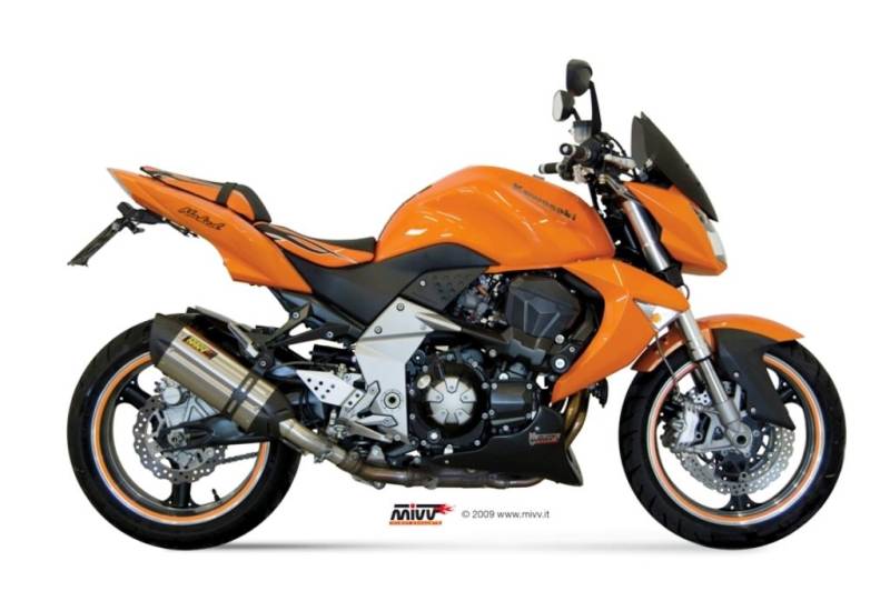 Sport Auspuff MIVV Suono Edelstahl Kawasaki Z 1000 Bj. 2007-2009 Typ: ZRT00B mit ABE von MiVV