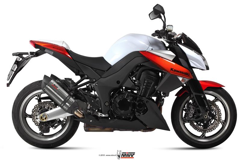 Sport Auspuff MIVV Suono Edelstahl Kawasaki Z 1000 Bj. 2010-2013 Typ: ZRT00D mit ABE von MiVV