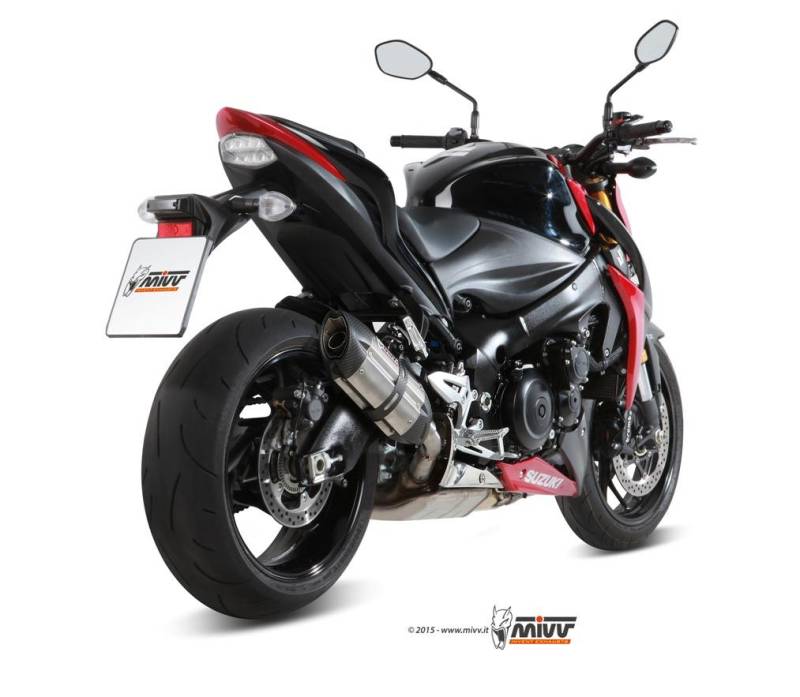 Sport Auspuff MIVV Suono Edelstahl Suzuki GSX-S 1000 Bj. 2015-2020 Typ:DG EURO-3/EURO-4 +ABE von MiVV