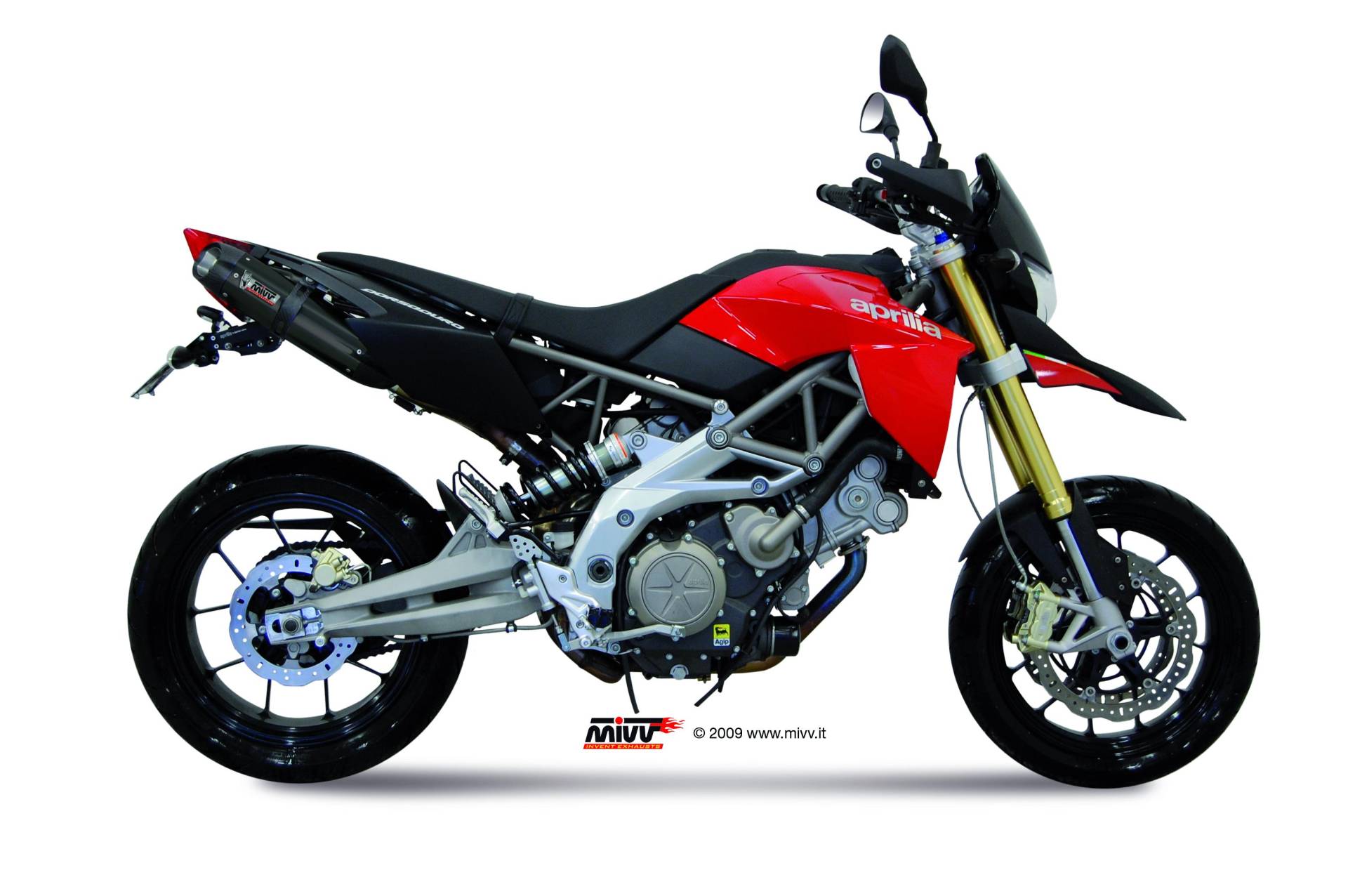 Sport Auspuff MIVV Suono Steel Black Aprilia Dorsoduro 750 Bj. 2008-2016 Typ: SM +ABE von MiVV