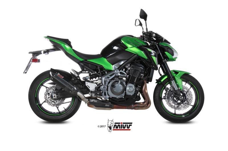 Sport Auspuff MIVV Suono Steel Black Kawasaki Z 900 Bj. 2017-2019 EURO-4 +ABE von MiVV