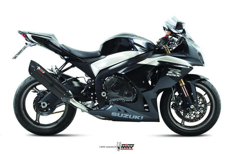 Sport Auspuff MIVV Suono Steel Black Suzuki GSX-R 1000 Bj. 2009-2011 K9/L0/L1 Typ: CY +ABE von MiVV