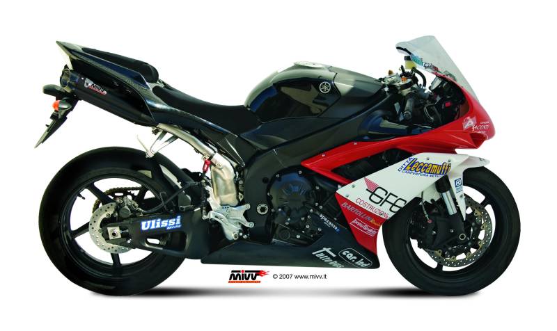 Sport Auspuff MIVV Suono Steel Black Yamaha YZF 1000 R1 Bj. 2007-2008 RN19 eintragungsfrei +ABE von MiVV