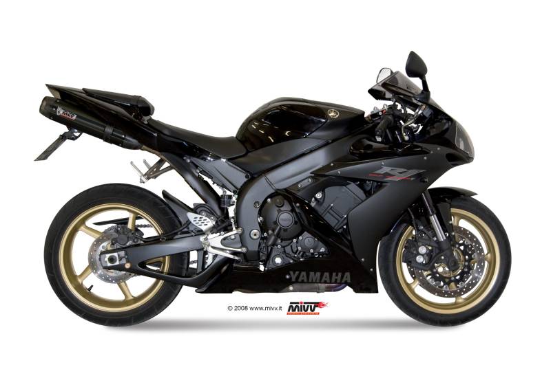 Sport Auspuff MIVV Suono Steel Black Yamaha YZF 1000 R1 Typ: RN12 Bj. 2004-2006 +ABE von MiVV