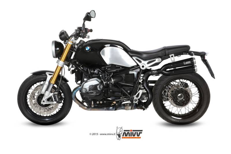 Sport Auspuff MIVV X-Cone Plus "BlackEdition" BMW 1200 R Nine T Bj. 2014-2022 EURO3/EURO4/EURO5 +ABE von MiVV