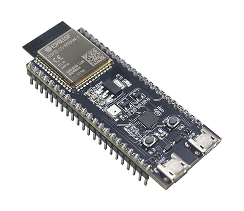 ESP32-S3-DevKitC-1-N32R8V WLAN Development Tools – 802.11 Gen-Purpose Dev Bd, embeds ESP32-S3-WROOM-2-N32R8V, 32 MB Octal flash & 8 MB Octal PSRAM, w/Pin Header von MicroMaker