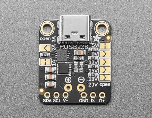 IC-Entwicklungstools für Energieverwaltung Adafruit USB Type C Power Delivery Dummy Breakout - I2C or Fixed - HUSB238 - SKU 5807 von MicroMaker