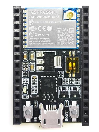 WLAN Development Tools – 802.11 ESP8266 General Development Kit, embeds ESP-WROOM-02U and female header connector on the board. - ESP8266-DEVKITC-02U-F von MicroMaker