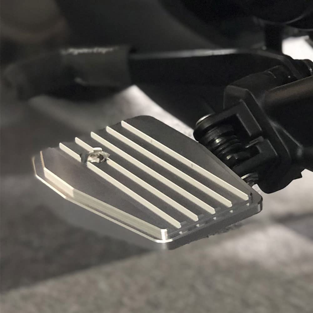 Midimttop Motorrad Billet Breite Fußrasten Pedale Fußstütze Vergrößern Fußrasten Replacement for CMX1100 REBEL1100 CMX 1100 REBEL 1100 2021 20222 023 2024 Zubehör (Silber) von Midimttop