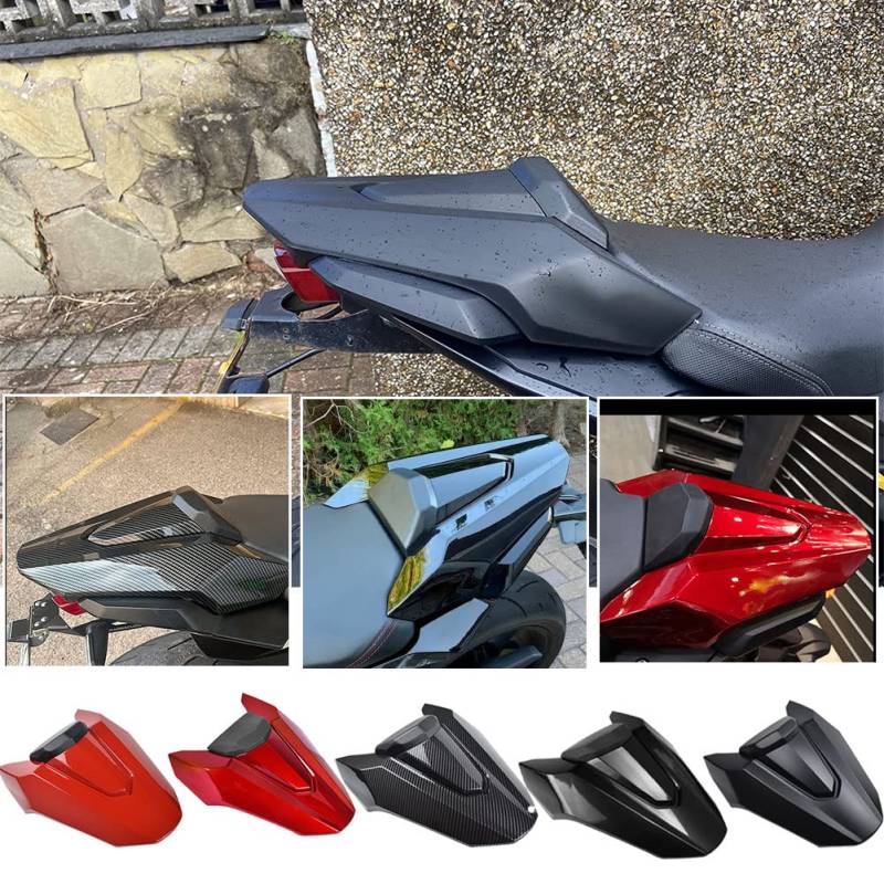 Midimttop Motorrad Hinten Sozius-Sitz,Fondpassagier Soziusabdeckung ABS Heckabdeckung Sitzverkleidung Replacement for CB650R CBR 650R CB 650 R 2019 2020 Zubehör (Kohlefaser-Look) von Midimttop