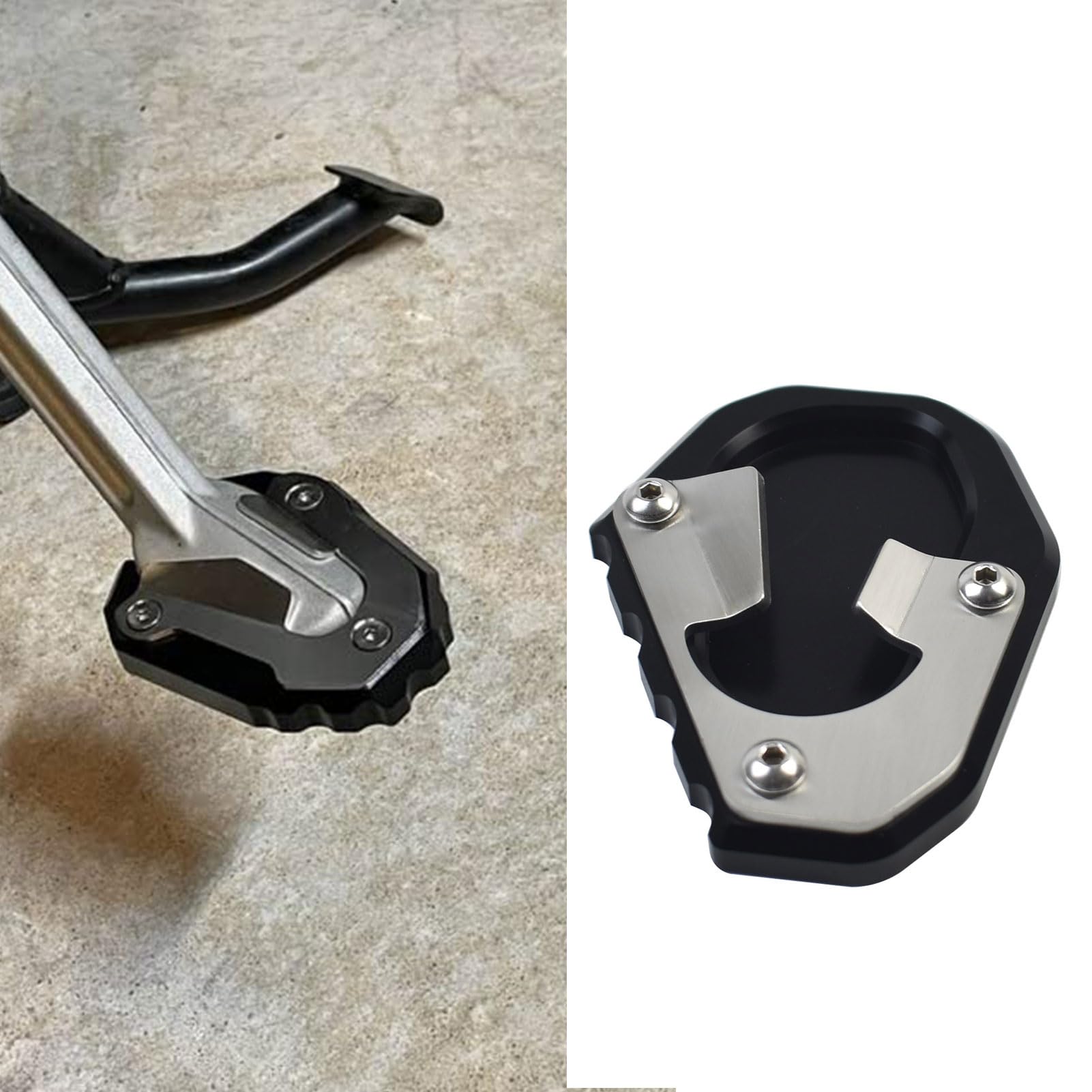 Midimttop Motorrad Ständer Extender Fuß Seitenst änder Verlängerung Pad Stütz platte Anti-Rutsch-Basis Replacement for Tri&um&ph Tiger 900 Tiger900 Tiger-900 Rally Pro Zubehör 2021 2022 2023 2024 von Midimttop