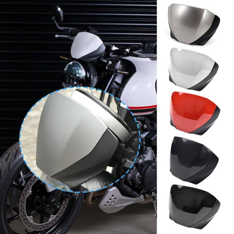 Midimttop für Dreizack 660 Windschutzscheibe Fliegengitter Replacement forTrident660 2021 2022 2023 2024 Motorrad Frontscheibe Objektiv Windschutzscheibe Verkleidung Deflektor (Titan) von Midimttop