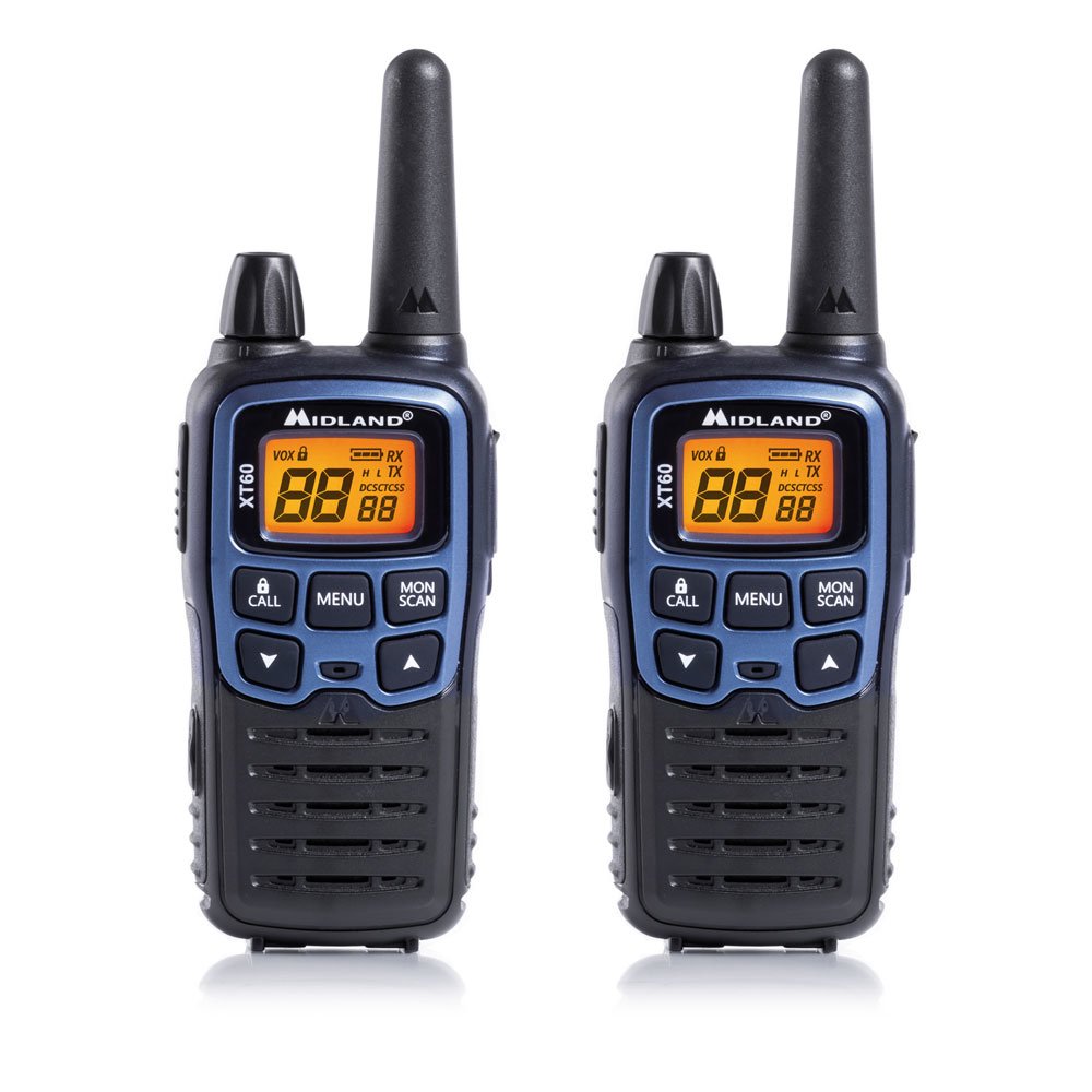 Alan PMR/LPD Tragbares Radio Midland XT60 Set mit 2 Stck. blau metallic Code C1179, Set of 2, schwarz/blau von Midland