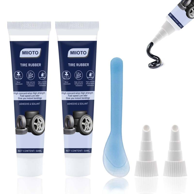 Miioto Instant Glue, Reifenreparatur Kleber, Reifenkleber, Reifenreparaturkleber, Reifendichtmittel, Reifen Reparaturset Kfz, Wasserfest Alleskleber, Reparieren sie Schnell Reifenrisse von Miioto