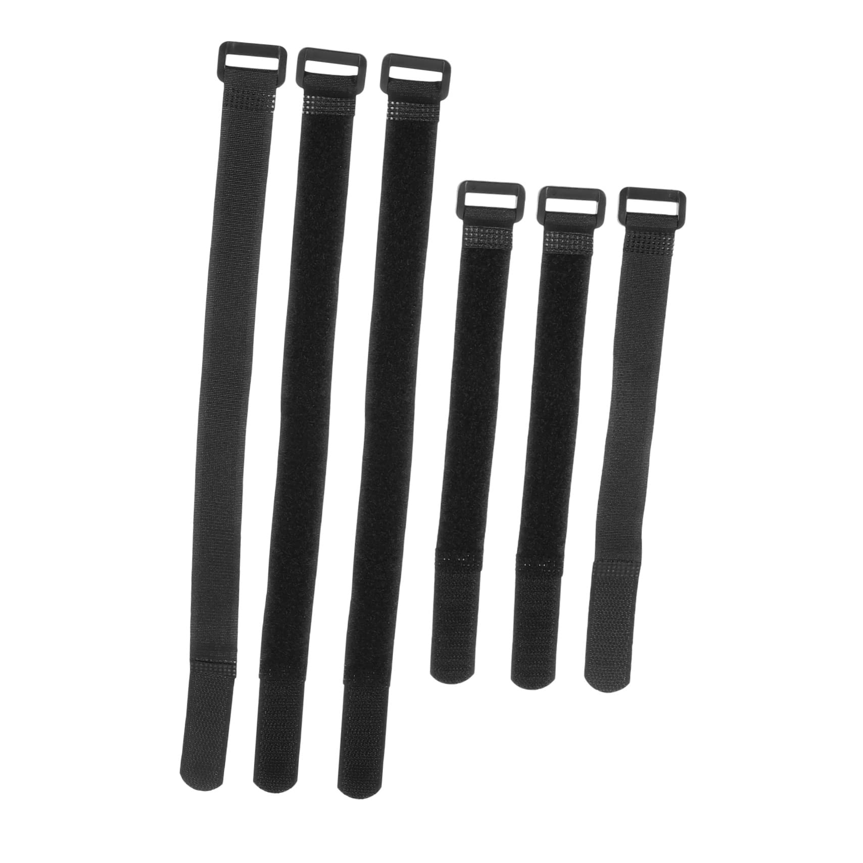 Mikikit 6 STK Fahrradgurt Bike Straps Fahrradriemen Fahrradreifenbefestigung Fahrradreifensicherung Spanngurte strapazierfähig Gürtel Radbefestigungsband Fahrrad-Radriemen Vollnylon Black von Mikikit