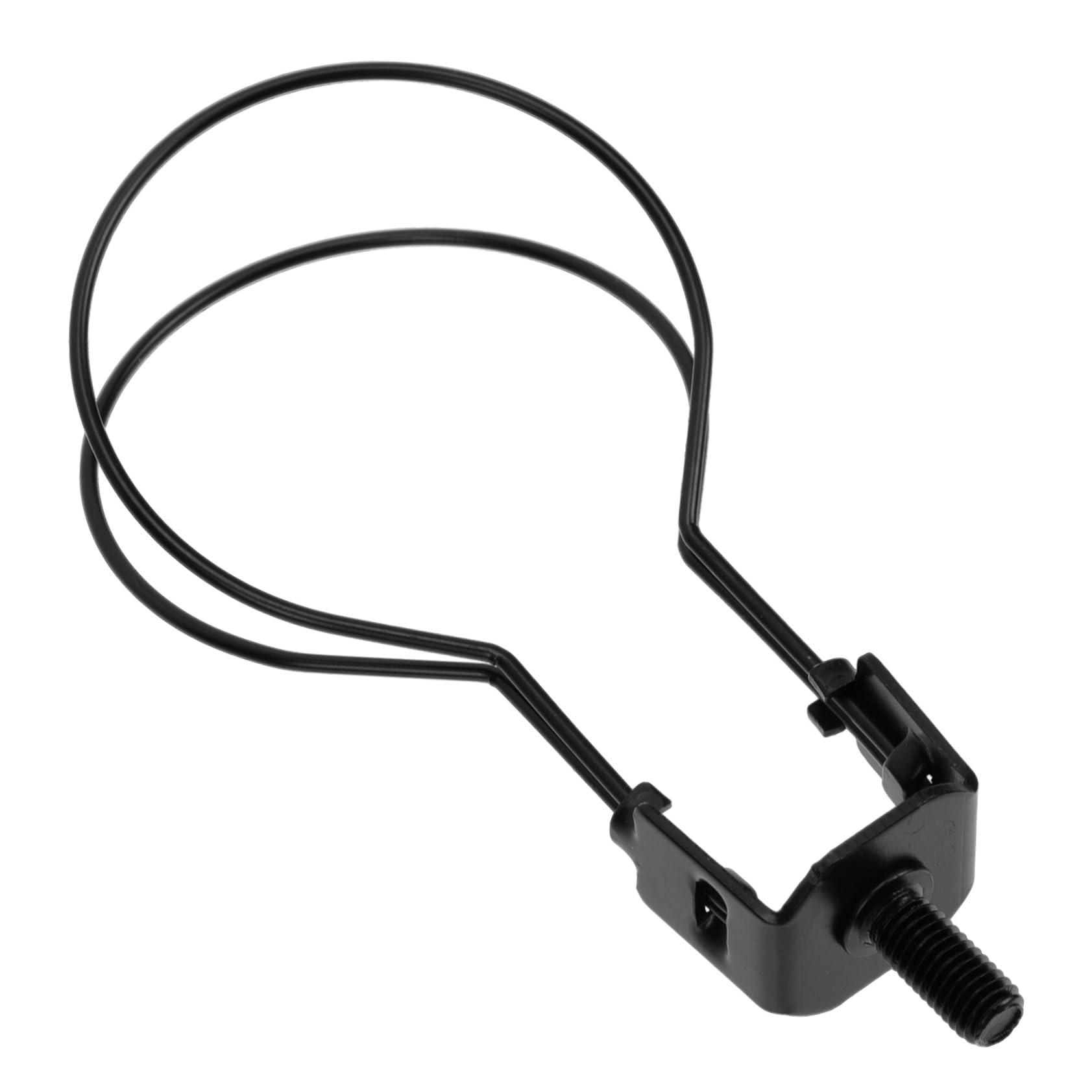 Mikikit Glühbirnen-Clip Werkzeugträger Figur Eimer-Caddy Mini-Dekoration Kessel tischlampe klemmbar aussenleuchte Professioneller Lampenschirmhalter Stabiler Lampenclip Schmiedeeisen Black von Mikikit