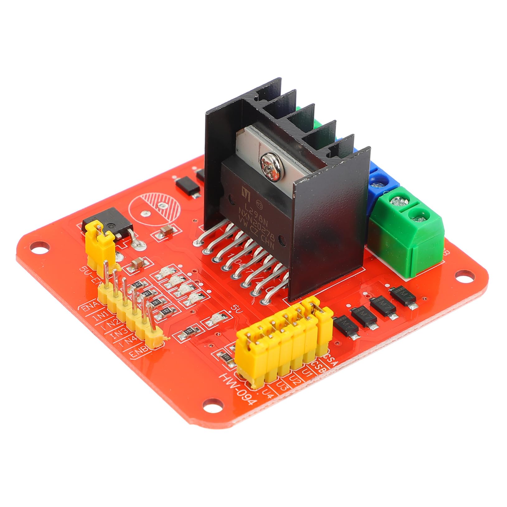 Mikikit L298N Dual H Bridge DC Motor Controller Board Schritt Motor Treiber Modul Für Präzise Motorsteuerung Ideal Für DIY Projekte Und Robotik Anwendungen von Mikikit