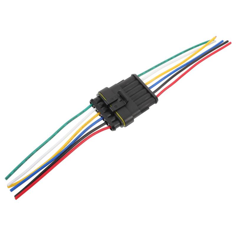 Mikinona 1 Set Auto Steckverbinder ännlich Und Weiblich 6 Pin Wasserdichter Stecker Mit Kabel Für Fahrzeuganwendungen von Mikinona