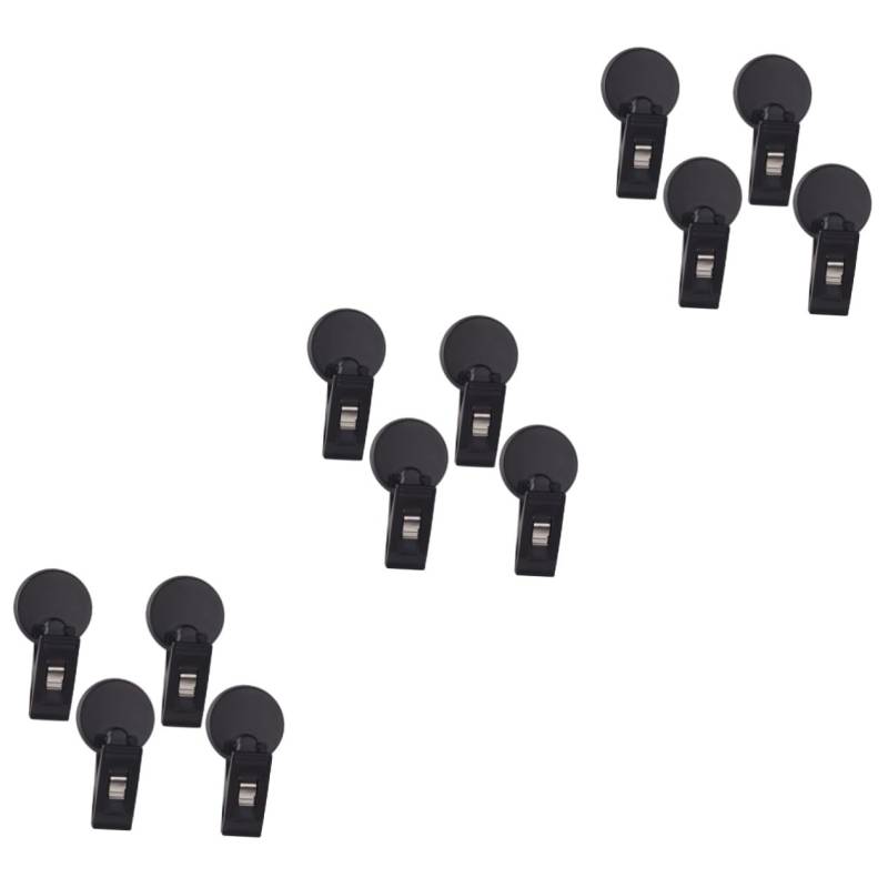 Mikinona 12 Stk Autovorhangklemme Auto montierter Clip sonnenblende auto Autos Autos Auto Paste Klemme vielzweckklammern auto aufbewahrung kfz zubehör Speicherclip einfügen Autoclip Black von Mikinona