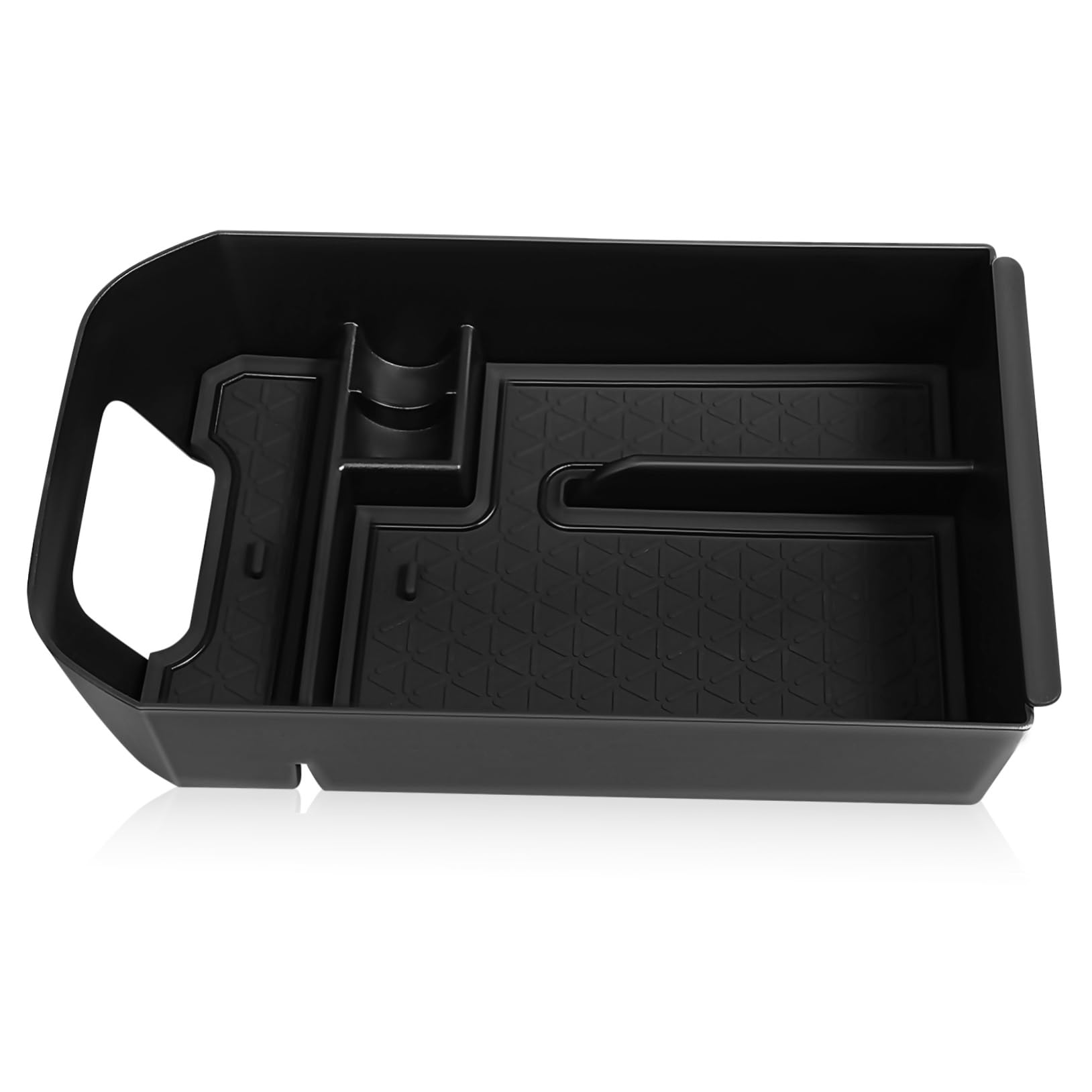 Mikinona Armlehnen-aufbewahrungsbox Fix Automatisch Veranstalter Rückseite Schutz Mitte Subwoofer Führen Organisatoren Für Autokonsolen Organisation Transporter Fahren Hinter Black Plastik von Mikinona