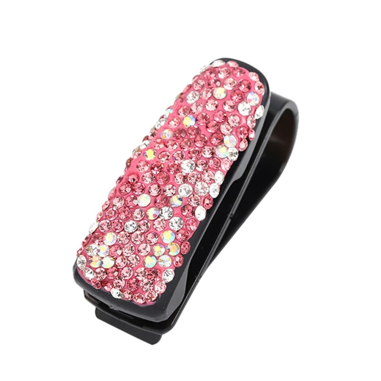 Mikinona Auto Befestigungsclip Mit Strass Diamanten Sonnenblende Organizer Für Brillen Und Tickets Aufbewahrungshalter Rosa Und Gemischten Farben Praktisches Auto Zubehör von Mikinona