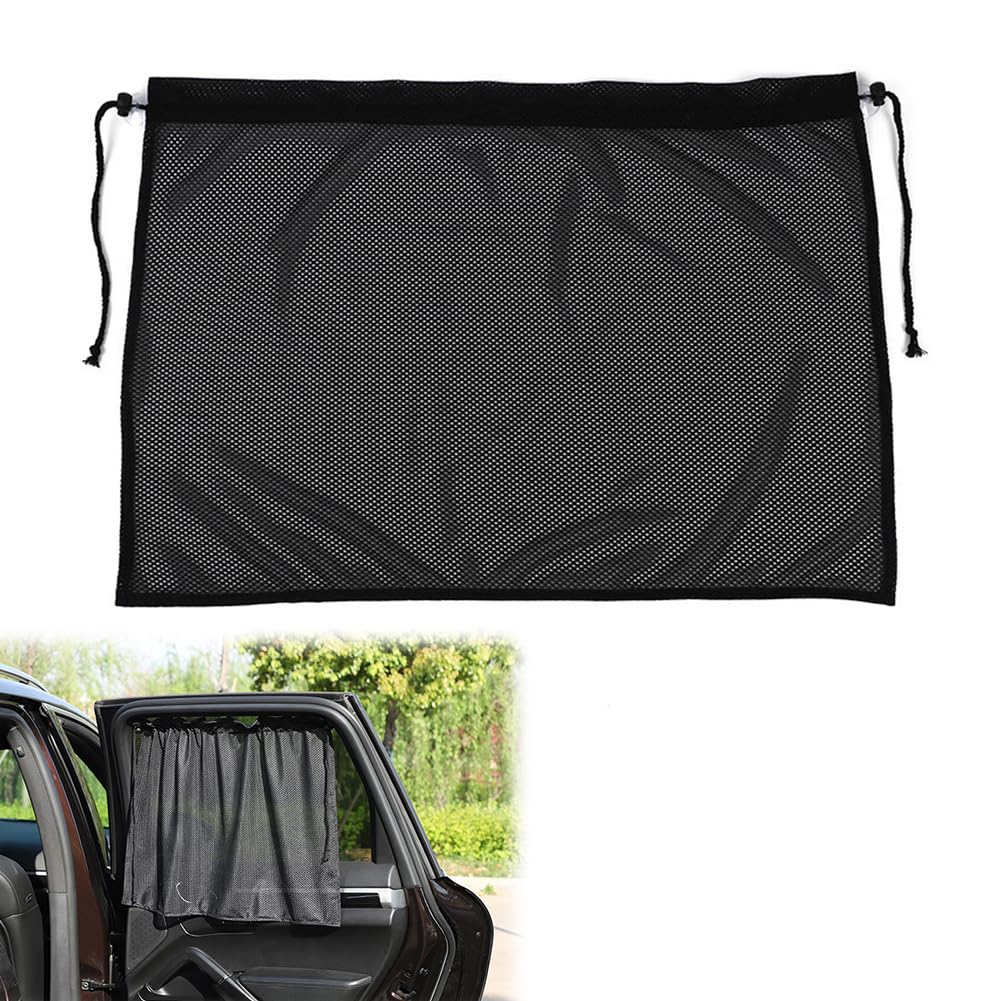 Sonnenschutz Auto,Auto Trennvorhänge Sonnenschutz，Auto Sichtschutz Vorhänge,Auto Sonnenschutzrollo,Reflektierende Hitzeschutz,Abnehmbarer Auto Trennvorhang,50×70CM，Schwarz von Mikiuly