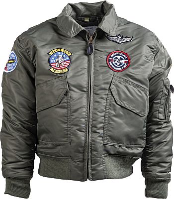 Mil-Tec CWU Flieger, Textiljacke Kinder - Oliv - S von Mil-Tec