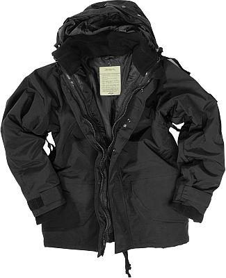 Mil-Tec Nässeschutz, Textiljacke - Schwarz - 3XL von Mil-Tec