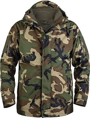 Mil-Tec Nässeschutz Gen. II, Textiljacke - Woodland - 3XL von Mil-Tec