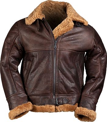 Mil-Tec US B46 Bomber, Lederjacke - Braun - L von Mil-Tec