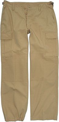 Mil-Tec US BDU Ripstop Prewash, Cargohose Damen - Beige (Khaki) - L von Mil-Tec